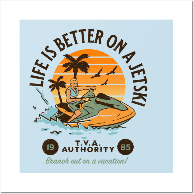 Life is Better on a Jetski Wall Art by sticks and bones vintage